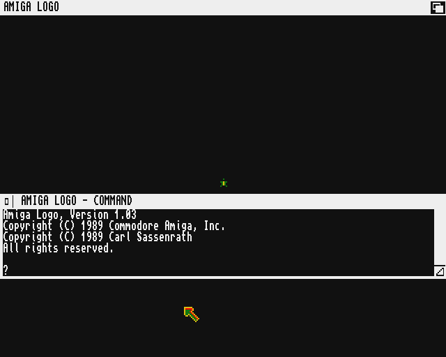 C= Amiga Logo: Pantalla