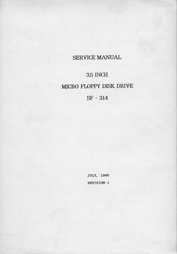 Atari SF314: Service Manual