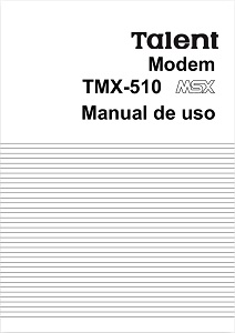Talent TMX-510: Manual de uso