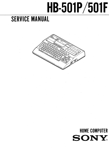 Sony HB-501P: Service Manual