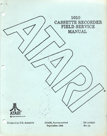 Atari 1010: Field Service Manual