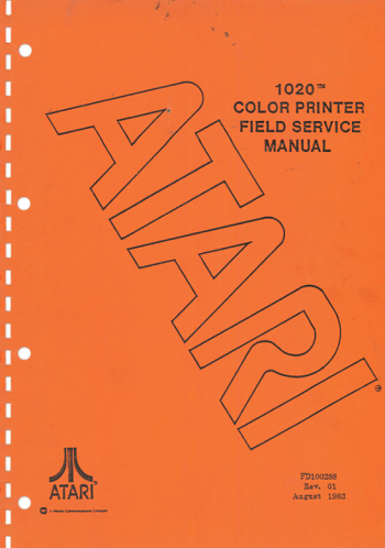 Atari 1020: Field Service Manual