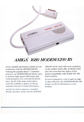 C= Amiga A1680: Especificaciones