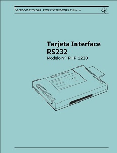 Texas Instruments PHP1220: Tarjeta Interface RS232