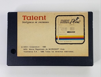 Talent MSX Plan: Cartridge - SN