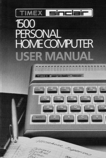 Timex Sinclair TS-1500: User Manual