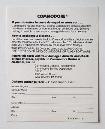 Commodore C1660: Commodore Damaged Disk - 181159
