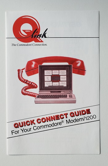 Commodore C1670: QuantumLink Quick Connect Guide - CA1173938