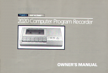 Timex Sinclair TS-2020: Owners Manual