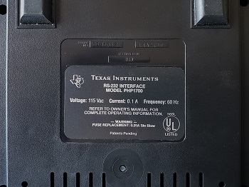 Texas Instruments PHP1700 (Sidecar): 3948782 - Etiqueta