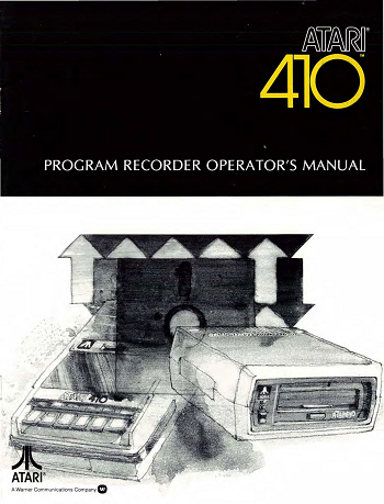 Atari 410: Program Recorder Operators Manual