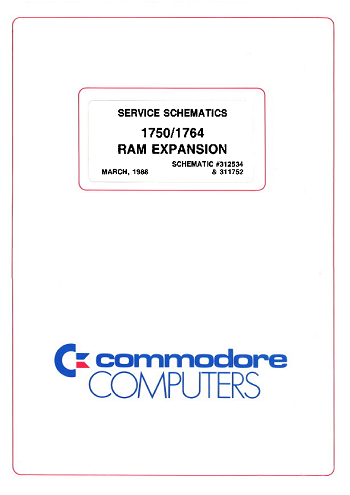 Commodore REU: Service Schematics