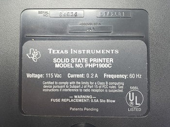 Texas Instruments PHP1900: Etiqueta 64636