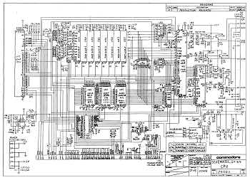 Commodore SX-64: Commodore SX-64 CPU Board ASSY 251103