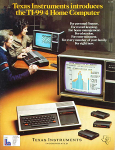 Texas Instruments PHC004C (TI 99/4): Texas Instruments introduces the TI-99-4 Home Computer