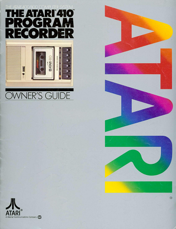 Atari 410: Program Recorder Owners Guide