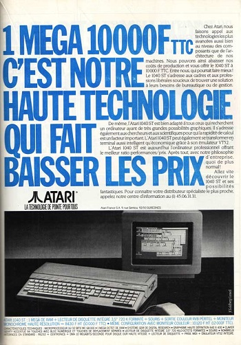 Atari 1040ST: 1 MEGA 10000F