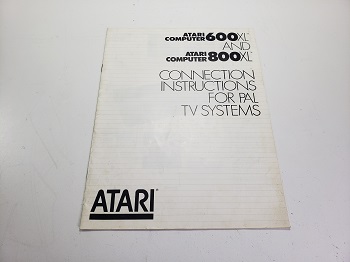 Atari 800XL: Connection Instructions - AT84237805